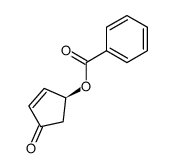 (S)-4-benzoyloxy-2-cyclopenten-1-one结构式