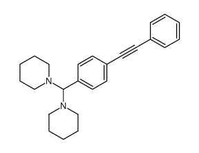 1-[[4-(2-phenylethynyl)phenyl]-piperidin-1-ylmethyl]piperidine Structure