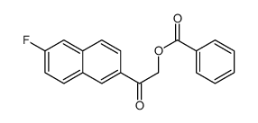 [2-(6-fluoronaphthalen-2-yl)-2-oxoethyl] benzoate结构式