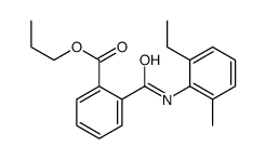 propyl 2-[(2-ethyl-6-methylphenyl)carbamoyl]benzoate Structure