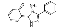 6-(4-amino-3-phenyl-1H-1,2,4-triazol-5-ylidene)cyclohexa-2,4-dien-1-one结构式