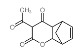 4-Acetyl-6-oxatricyclo[6.2.1.0]undec-9-ene-3,5-dione Structure