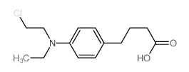 Benzenebutanoic acid, 4-[ (2-chloroethyl)ethylamino]-结构式