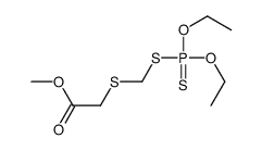 methyl 2-(diethoxyphosphinothioylsulfanylmethylsulfanyl)acetate Structure
