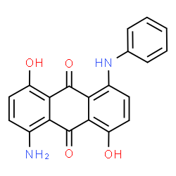 1-amino-4,8-dihydroxy-5-(phenylamino)anthraquinone结构式