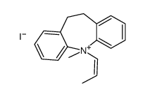 11-methyl-11-[(E)-prop-1-enyl]-5,6-dihydrobenzo[b][1]benzazepin-11-ium,iodide Structure