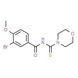 3-bromo-4-methoxy-N-(4-morpholinylcarbonothioyl)benzamide Structure