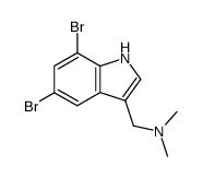 5,7-Dibromo-N,N-dimethyl-1H-indole-3-methanamine picture