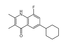 6-cyclohexyl-8-fluoro-2,3-dimethyl-1H-quinolin-4-one Structure