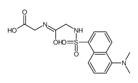 2-[[2-[[5-(dimethylamino)naphthalen-1-yl]sulfonylamino]acetyl]amino]acetic acid Structure