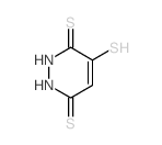 3,6-Pyridazinedithione,1,2-dihydro-4-mercapto- Structure