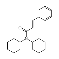 N,N-dicyclohexyl-3-phenyl-prop-2-enamide Structure