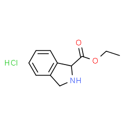 1H-Isoindole-1-carboxylic acid, 2,3-dihydro-, ethyl ester, hydrochloride结构式