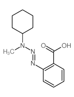 Benzoic acid,2-(3-cyclohexyl-3-methyl-1-triazen-1-yl)- Structure