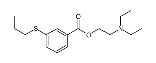 2-(Diethylamino)ethyl=m-(propylthio)benzoate结构式