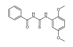 N-[(2,5-dimethoxyphenyl)carbamothioyl]benzamide结构式