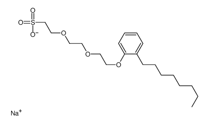 sodium 2-[2-[2-(octylphenoxy)ethoxy]ethoxy]ethanesulphonate picture