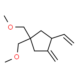 Cyclopentane, 3-ethenyl-1,1-bis(methoxymethyl)-4-methylene- (9CI)结构式