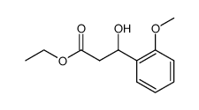 Ethyl 3-hydroxy-3-[2-methoxyphenyl]propanoate结构式