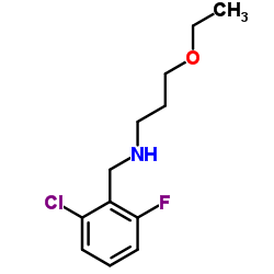 N-(2-CHLORO-6-FLUOROBENZYL)-3-ETHOXYPROPAN-1-AMINE structure