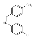 4-chloro-N-[(4-methylphenyl)methyl]aniline结构式