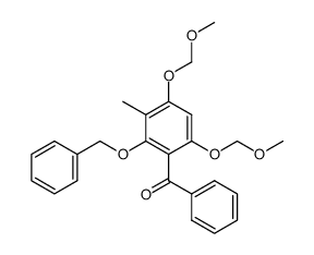 2-benzyloxy-3-methyl-4,6-dimethoxymethyl-benzophenone结构式