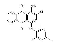 1-amino-2-chloro-4-(mesitylamino)anthracene-9,10-dione Structure