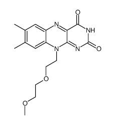 10-[2-(2-methoxyethoxy)ethyl]-7,8-dimethyl-10H-benzo[g]pteridine-2,4-dione Structure