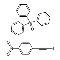 triphenylarsine oxide compound with 1-(iodoethynyl)-4-nitrobenzene (1:1)结构式