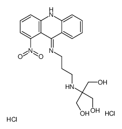 1,3-Propanediol, 2-(hydroxymethyl)-2-((3-((1-nitro-9-acridinyl)amino)p ropyl)amino)-, dihydrochloride Structure