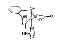 [Ni(salicylideneglycine(-2H))(2,2'-bipyridylamine)(H2O)] Structure