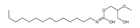 (3-hydroxy-2-methoxypropyl) N-tetradecylcarbamate结构式