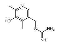 Carbamimidothioic acid, (5-hydroxy-4,6-dimethyl-3-pyridinyl)methyl ester (9CI)结构式