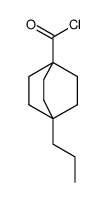 Bicyclo[2.2.2]octane-1-carbonyl chloride, 4-propyl- (9CI) Structure