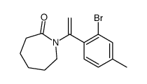 1-[1-(2-bromo-4-methylphenyl)ethenyl]azepan-2-one结构式