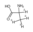 dl-alanine-2,3,3,3-d4结构式