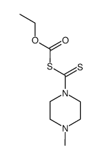 S-ethoxycarbonyl 4-methyl-1-piperazinecarbodithioate Structure