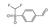 4-(difluoromethylsulfonyl)benzaldehyde Structure