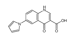 4-oxo-6-pyrrol-1-yl-1H-quinoline-3-carboxylic acid结构式