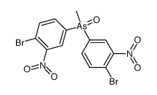 bis-(4-bromo-3-nitro-phenyl)-methyl-arsine oxide结构式