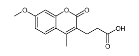 3-(7-METHOXY-4-METHYL-2-OXO-2H-CHROMEN-3-YL)PROPANOIC ACID structure