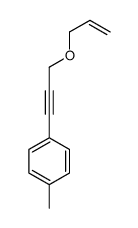 1-methyl-4-(3-prop-2-enoxyprop-1-ynyl)benzene Structure