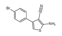 2-amino-4-(4-bromophenyl)thiophene-3-carbonitrile结构式