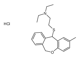 N,N-diethyl-2-[(2-methyl-6,11-dihydrobenzo[c][1]benzoxepin-11-yl)sulfanyl]ethanamine,hydrochloride Structure