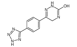 6-[4-(2H-tetrazol-5-yl)phenyl]-4,5-dihydro-2H-1,2,4-triazin-3-one Structure