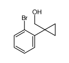 [1-(2-bromophenyl)cyclopropyl]methanol结构式