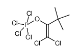 (1-tert-butyl-2,2-dichlorovinyloxy)tetrachlorophosphorane Structure