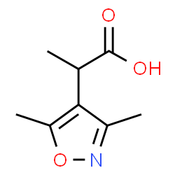 2-(3,5-Dimethyl-1,2-oxazol-4-yl)propanoic acid Structure