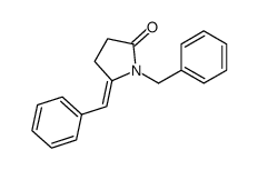 1-benzyl-5-benzylidenepyrrolidin-2-one Structure