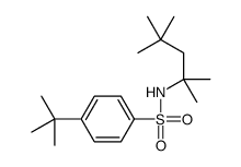 4-tert-butyl-N-(2,4,4-trimethylpentan-2-yl)benzenesulfonamide结构式